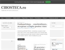 Tablet Screenshot of cibosteca.ro